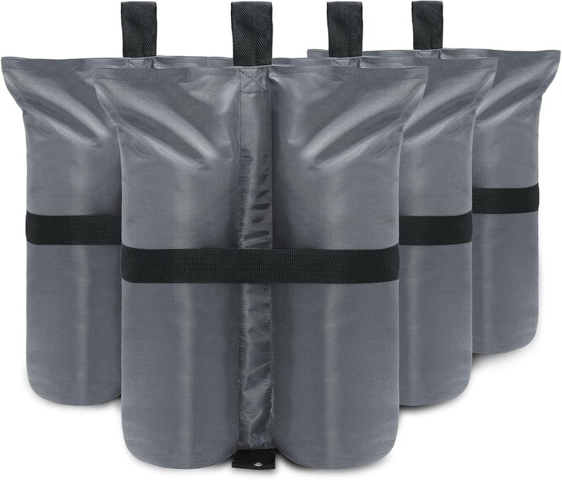 COOSHADE Canopy Tent Sand Bags Gazebo Weights Bags,4 Pack,Grey,190LBS - Image 1